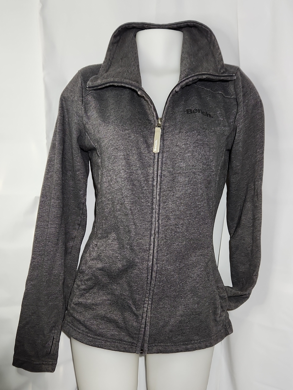 Bench Women's Full-Zip Gray Jacket - Medium